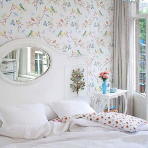 Pip Studio|Romantic bedroom wallpaper with little flowers and birds|Wallpaper 2