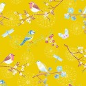 Pip Studio|Papier peint romantique fleurs, oiseaux, papillons et libellules|Papier Peint
