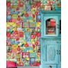 Pip Studio|Papier peint panoramique vintage avec images style collage|Panoramiques
