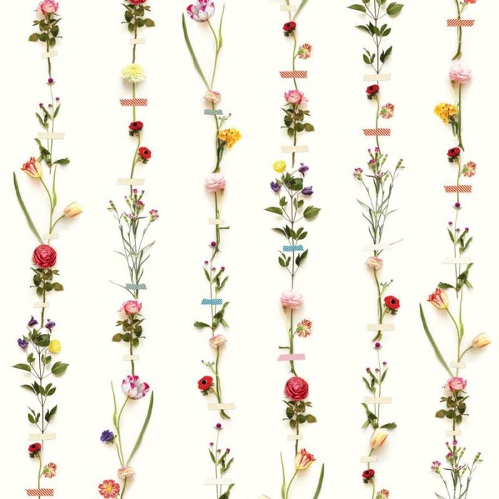 Pip Studio|Papier peint panoramique romantique fleurs des champs|Panoramiques