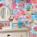 Pip Studio|Wandbild romantische Vintage-Blumencollage|Wandbild
