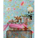 Pip Studio|Papier peint romantique fleurs et oiseaux roses|Papier Peint
