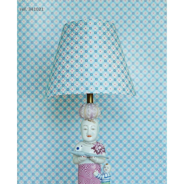 Pip Studio|Geometrische rosa Tapete mit kleinen Blumen|Tapeten