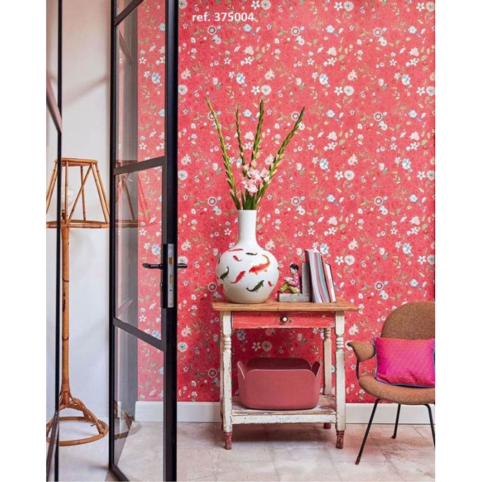 Pip Studio|Papier peint floral vintage avec animaux de la forêt|Papier Peint