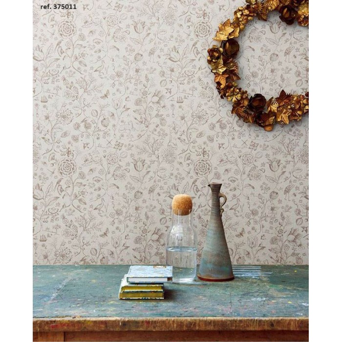 Pip Studio|Vintage Blumentapete in Sepiatönen|Tapeten