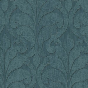 Papeldecor|Papel Pintado damasco con medallones gris brillo|Papel Pintado 2