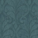 Eijffinger|Papier peint damassé bleu turquoise et vert|Damas