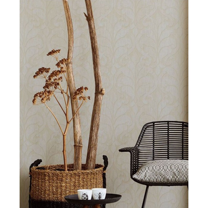 Eijffinger|Damask wallpaper in sand tones|Wallpaper