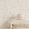Eijffinger|Papier peint ethnique blanc crème brillant|Ethnique