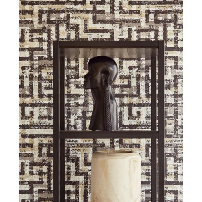 Eijffinger|Ethnic wallpaper with metallic effect|Ethnic