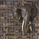 Eijffinger|Papier peint africain motifs géométriques métallisés|Ethnique