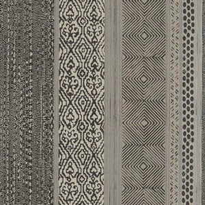 Marburg|Tapete mit grauer Leinenstruktur und metallischen Details|Textilimitation 2