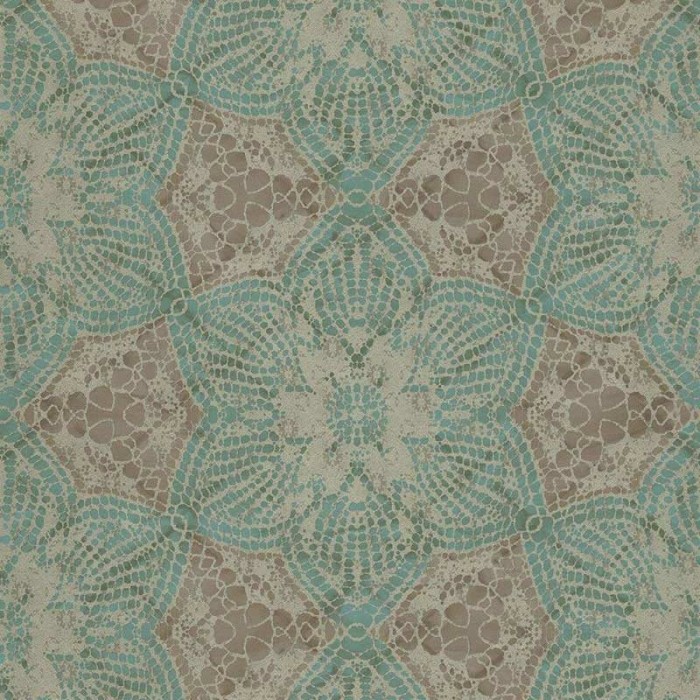 Eijffinger|Papier peint ethnique vert et or métallisé|Papier Peint