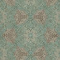 Eijffinger|Papier peint ethnique vert et or métallisé|Papier Peint