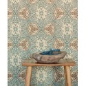 Eijffinger|Ethnic wallpaper in metallic green and gold|Wallpaper