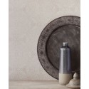 Eijffinger|Papier peint ethnique motifs en relief gris argent brillant|Damas