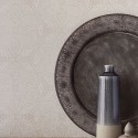 Eijffinger|Papier peint ethnique motifs en relief gris argent brillant|Damas