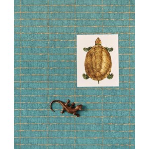 Elitis|Dark-toned wicker wallpaper with sophisticated air|Wallpaper 2
