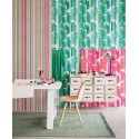 Eijffinger|Papier peint moderne rayures abstraites vertes|Abstrait