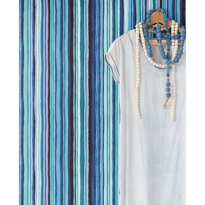 Eijffinger|Papel pintado rayas azules, verdes y violetas|Rayas