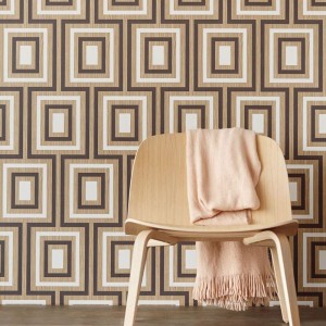 Eijffinger|Papel pintado geométrico vintage|Étnico