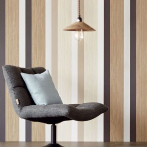 Casadeco|Papel pintado efecto tela vinínilo marrón|Marrón