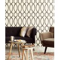Eijffinger|Papel pintado retro blanco negro contemporáneo|Papel Pintado