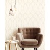 Eijffinger|Retro geometric wallpaper in white and beige|Wallpaper
