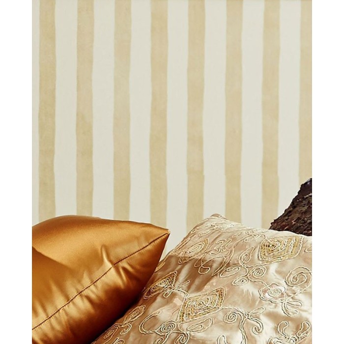 Eijffinger|Papier peint rayures dorées et beige fines|Rayures