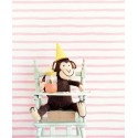 Eijffinger|Feminine pink striped wallpaper|Stripes
