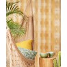 Eijffinger|Vintage wallpaper with yellow stripes|Abstract