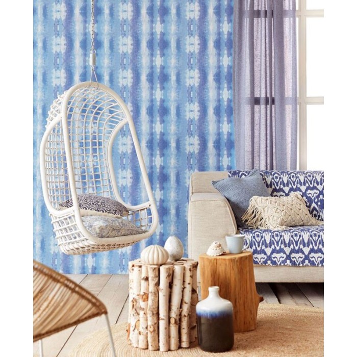 Eijffinger|Papel pintado rayas azules acuarela original|Papel Pintado