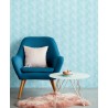 Eijffinger|Papier peint rayures zigzag vert aquarelle|Scandinave