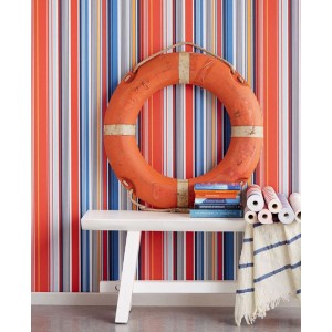 Cristiana Masi|Wallpaper beige and white stripes|Stripes 2
