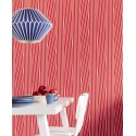 Eijffinger|Papier peint rayures rouges diagonales modernes|Rayures