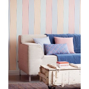 Eijffinger|Retro-modern yellow striped wallpaper|Stripes 2