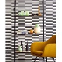 Eijffinger|Papier peint moderne rayures horizontales noir et blanc|Moderne