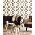 Eijffinger|Retro wallpaper in beige and gold|Wallpaper
