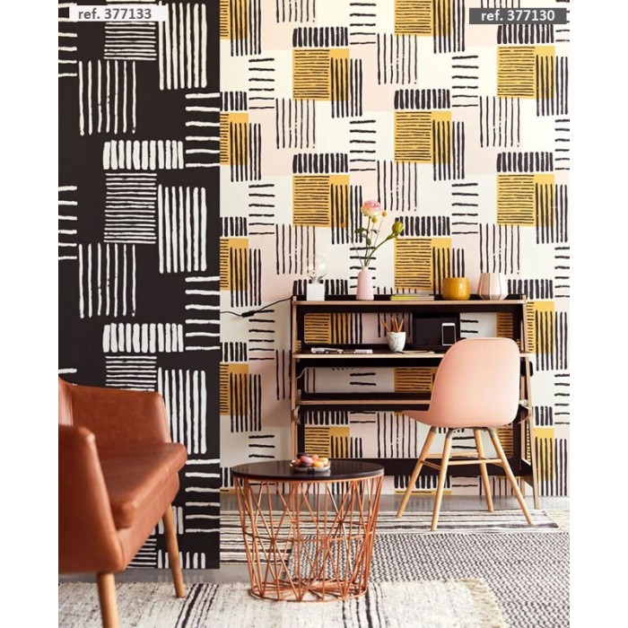 Eijffinger|Papel pintado rayas diseño original|Étnico