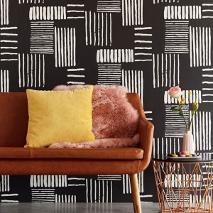 Casamance|Wallpaper geometric composition light brown|Abstract