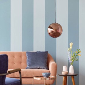 Cristiana Masi|Wallpaper wide ochre stripes|Stripes