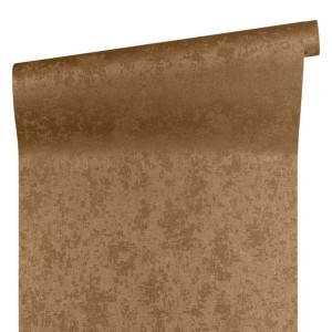 Casadeco|Papel pintado efecto textil marrón para salón elegante|Marrón 2
