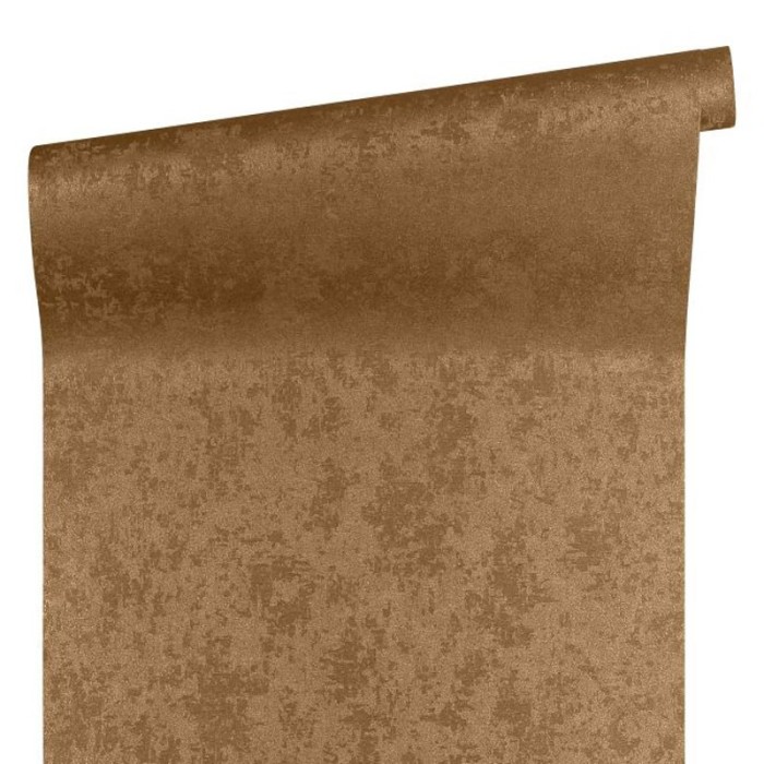 Papel pintado efecto pared desgastada cobre metalizado - Versace Versace III 349036