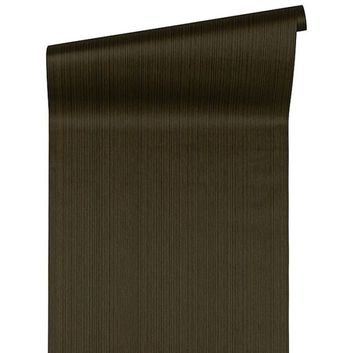 Papel pintado rayas finas negro y dorado metalizado - Versace Versace III 935254