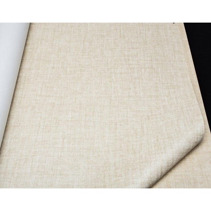 Versace|Einfarbige Tapete beige Textiloptik glänzend|Tapeten
