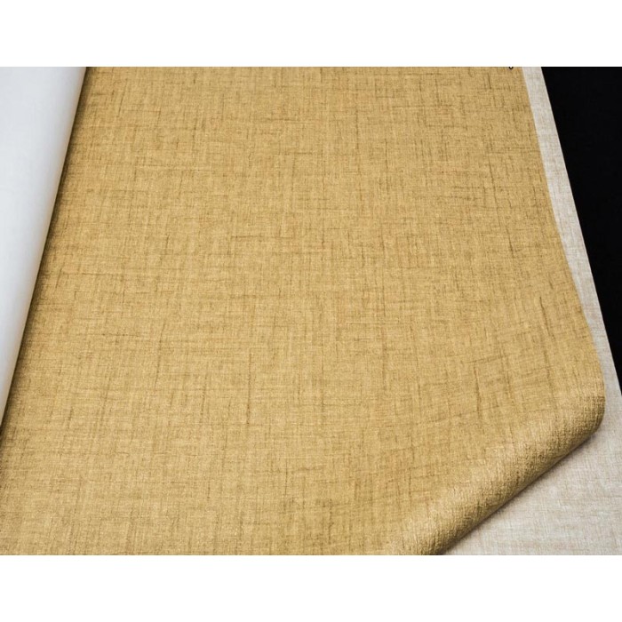 Versace|Plain gold wallpaper textile effect with shine|Wallpaper