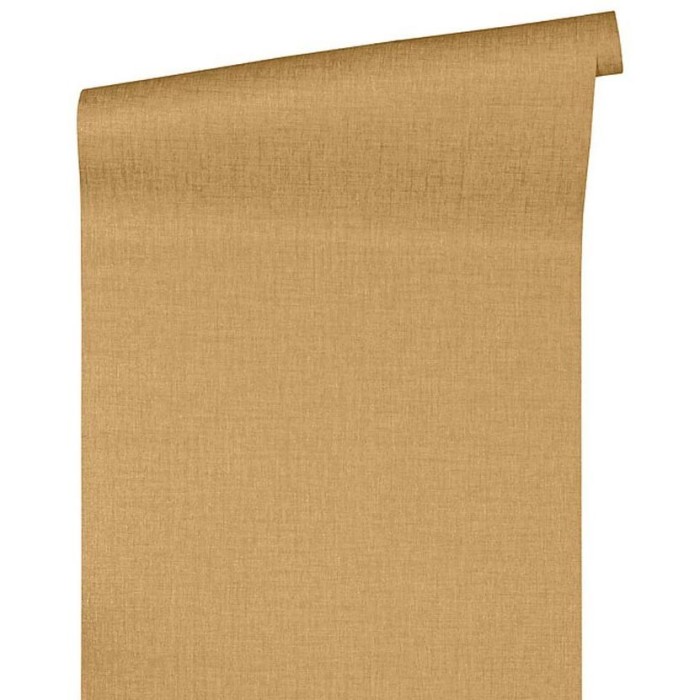 Versace|Plain gold wallpaper textile effect with shine|Wallpaper