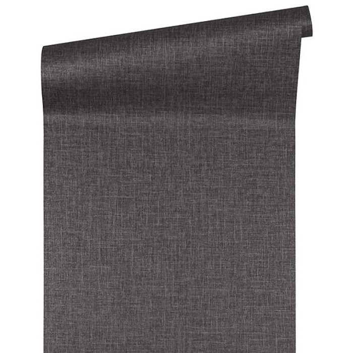 Versace|Papier peint noir brillant effet textile|Papier Peint