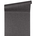 Versace|Papier peint noir brillant effet textile|Papier Peint