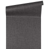 Versace|Papier peint noir brillant effet textile|Papier Peint